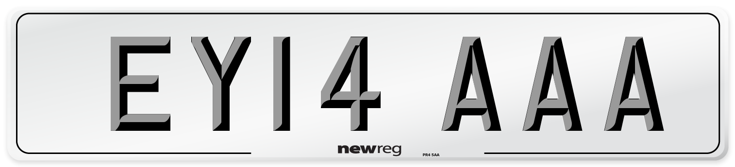 EY14 AAA Number Plate from New Reg